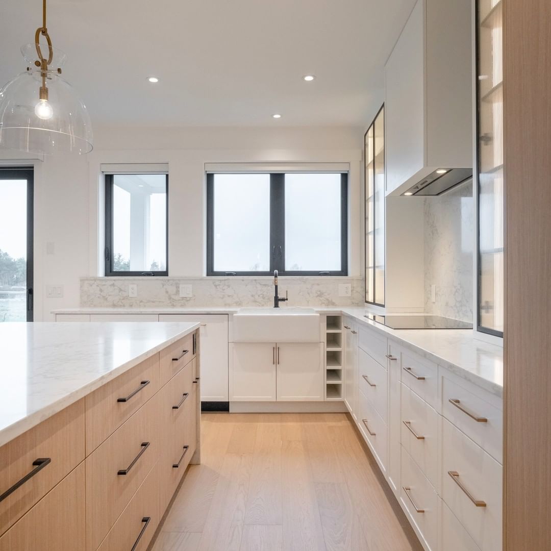 Custom cabinetry and island